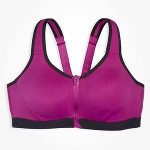 Victoria’s Secret knockout Maximum Support Front Close Sports Bra magenta black